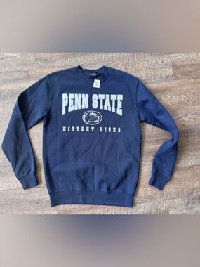 New!! Colosseum Navy Penn State Nittany Lions Crewneck Sweatshirt Small